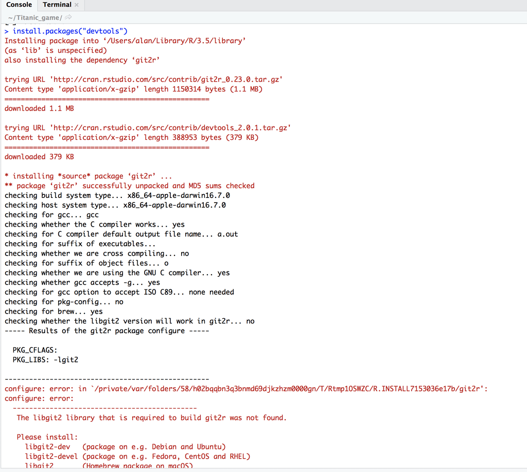 install tar-lib for mac osx